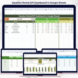 Vacation Rental KPI Dashboard in Google Sheets