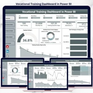 Vocational Training Dashboard in Power BI