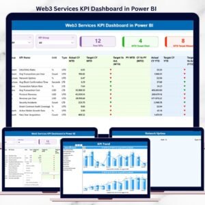 Web3 Services KPI Dashboard in Power BI