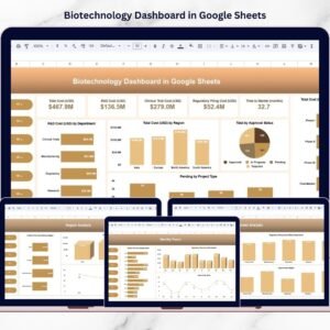 Biotechnology Dashboard in Google Sheets