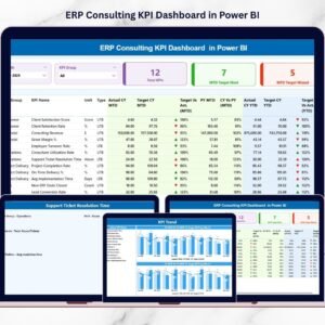 ERP Consulting KPI Dashboard in Power BI