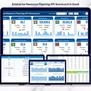 Enterprise Resource Planning KPI Scorecard in Excel