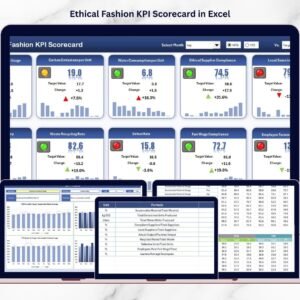 Ethical Fashion KPI Scorecard in Excel