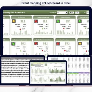 Event Planning KPI Scorecard in Excel