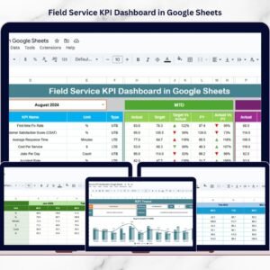 Field Service KPI Dashboard in Google Sheets