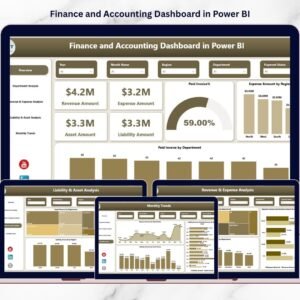 Finance and Accounting Dashboard in Power BI