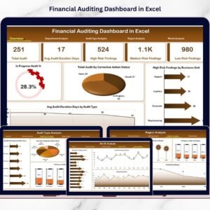 Financial Auditing Dashboard in Excel