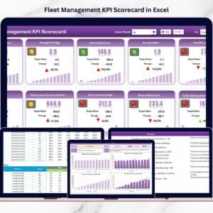 Fleet Management KPI Scorecard in Excel