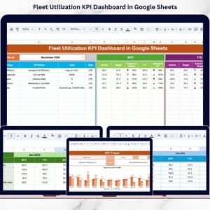 Fleet Utilization KPI Dashboard in Google Sheets