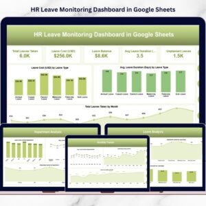HR Leave Monitoring Dashboard in Google Sheets