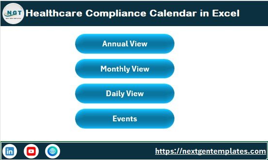 Healthcare Compliance Calendar in Excel - Image 2