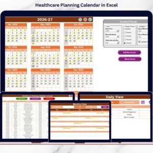 Healthcare Planning Calendar in Excel
