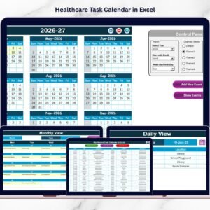 Healthcare Task Calendar in Excel