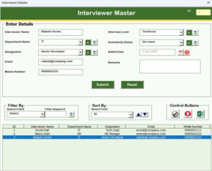 Interview Scheduling Management System V1.0 - Next Gen Templates