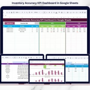 Inventory Accuracy KPI Dashboard in Google Sheets