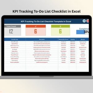 KPI Tracking To-Do List Checklist in Excel