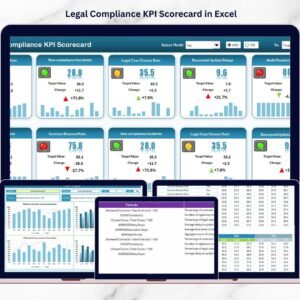 Legal Compliance KPI Scorecard in Excel