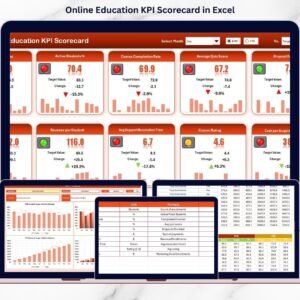 Online Education KPI Scorecard in Excel