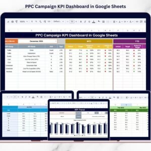 PPC Campaign KPI Dashboard in Google Sheets