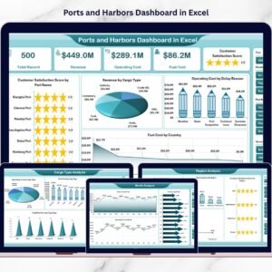 Ports and Harbors Dashboard in Excel
