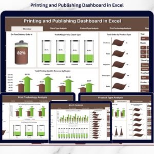 Printing and Publishing Dashboard in Excel