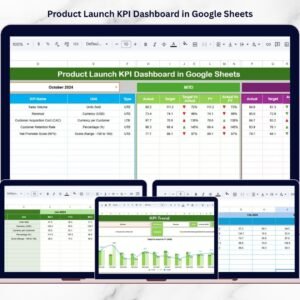 Product Launch KPI Dashboard in Google Sheets