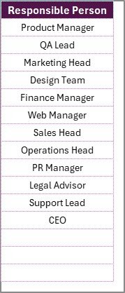 Product Launch Review Checklist in Excel - Image 3