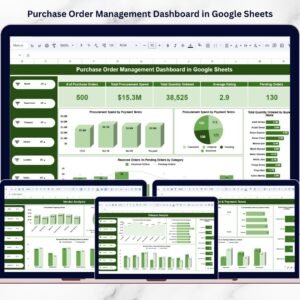 Purchase Order Management Dashboard in Google Sheets