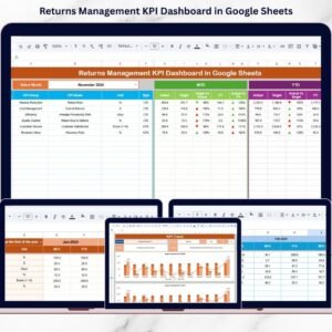 Returns Management KPI Dashboard in Google Sheets