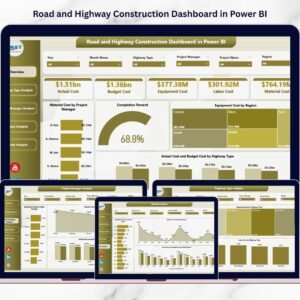 Road and Highway Construction Dashboard in Power BI