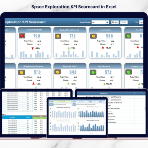 Space Exploration KPI Scorecard in Excel