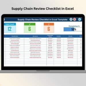 Supply Chain Review Checklist in Excel