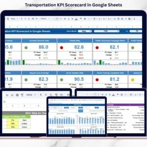 Transportation KPI Scorecard in Google Sheets