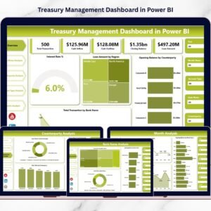 Treasury Management Dashboard in Power BI