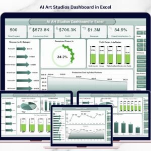 AI Art Studios Dashboard in Excel