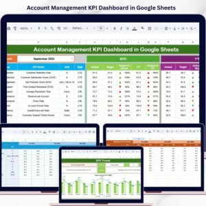 Account Management KPI Dashboard in Google Sheets