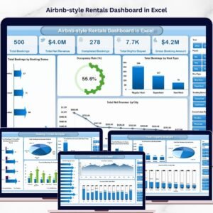 Airbnb-style Rentals Dashboard in Excel