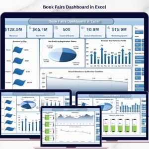 Book Fairs Dashboard in Excel