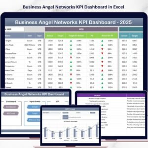 Business Angel Networks KPI Dashboard in Excel