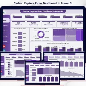 Carbon Capture Firms Dashboard in Power BI