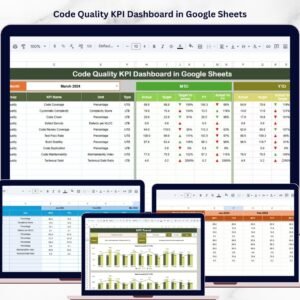Code Quality KPI Dashboard in Google Sheets