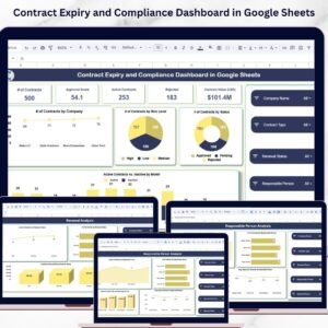 Contract Expiry and Compliance Dashboard in Google Sheets
