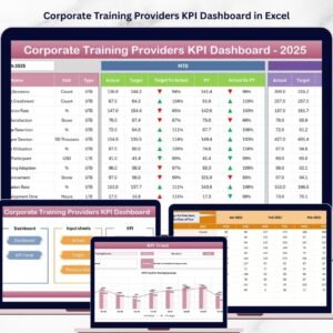 Corporate Training Providers KPI Dashboard in Excel