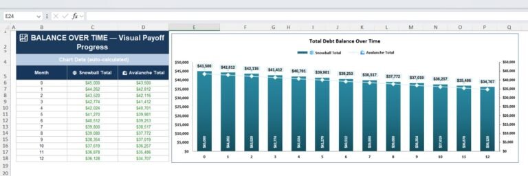 Debt Payoff Calculator Template in Excel - Next Gen Templates