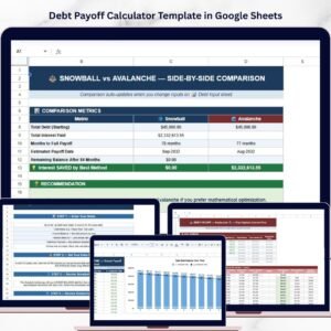Debt Payoff Calculator Template in Google Sheets