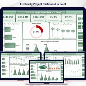 Electricity Project Dashboard in Excel