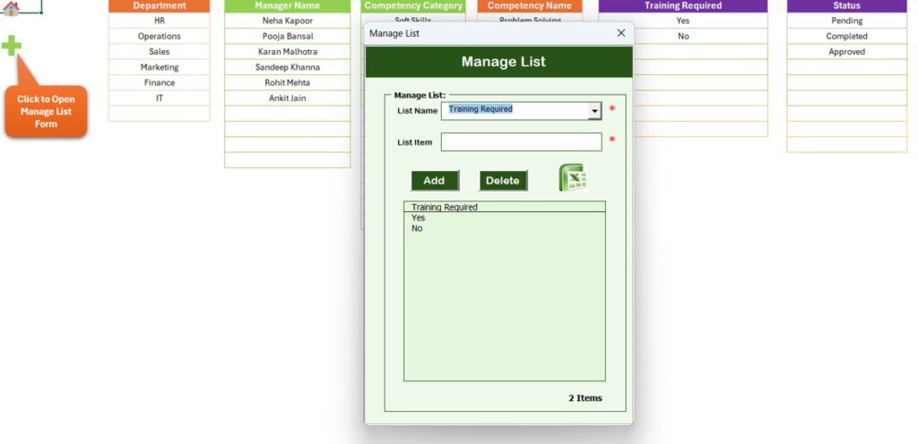 Employee Competency Assessment Tracker in Excel - Next Gen Templates