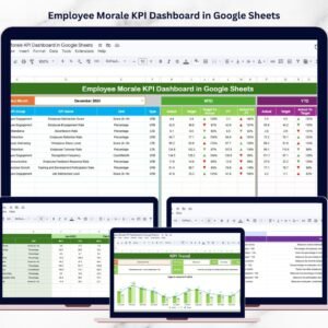 Employee Morale KPI Dashboard in Google Sheets