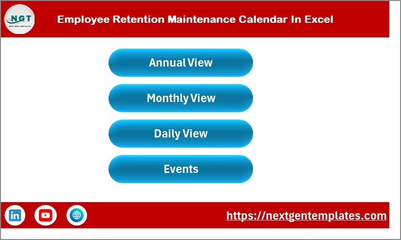 Employee Retention Maintenance Calendar In Excel - Image 2
