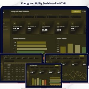 Energy and Utility Dashboard in HTML